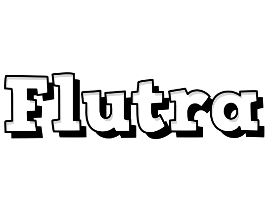 Flutra snowing logo