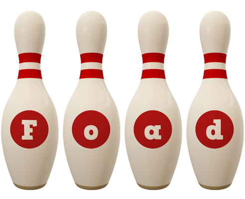 Foad bowling-pin logo