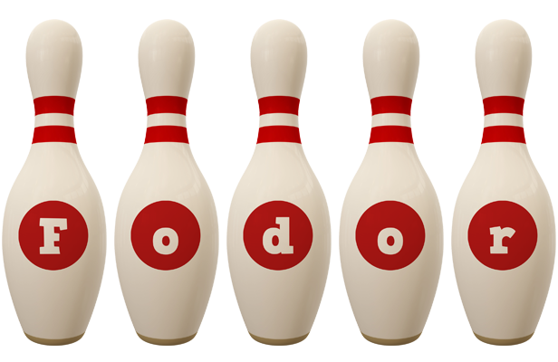 Fodor bowling-pin logo