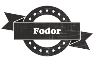 Fodor grunge logo