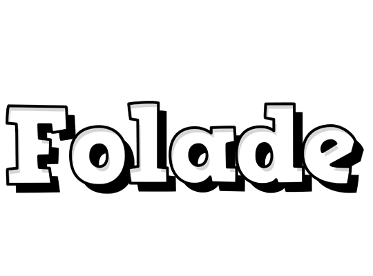 Folade snowing logo