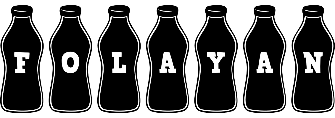 Folayan bottle logo