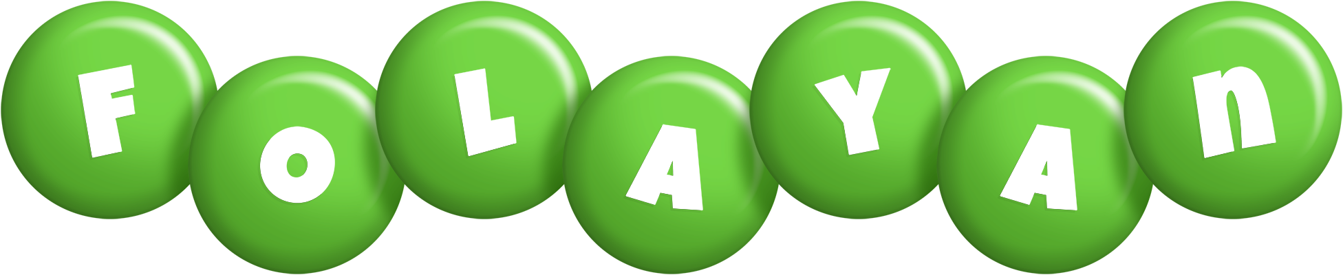 Folayan candy-green logo