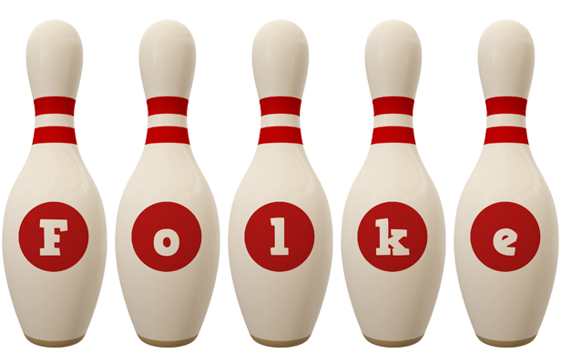 Folke bowling-pin logo