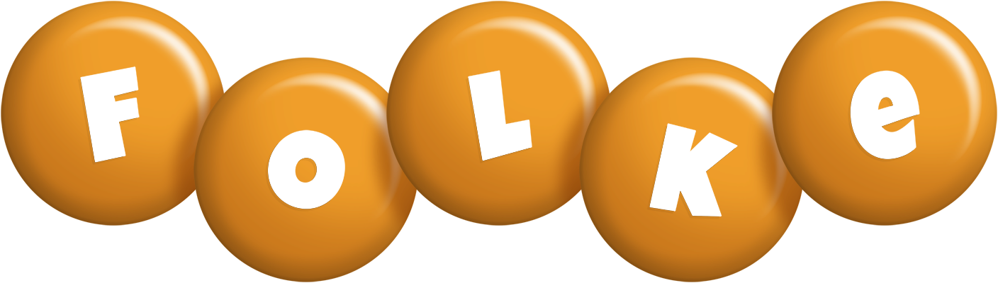 Folke candy-orange logo