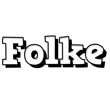 Folke snowing logo