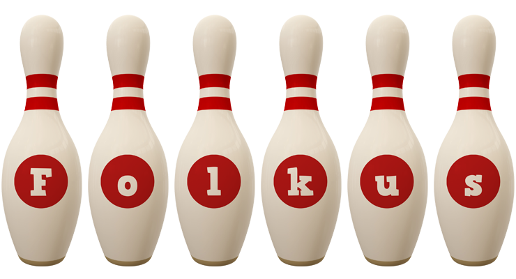Folkus bowling-pin logo