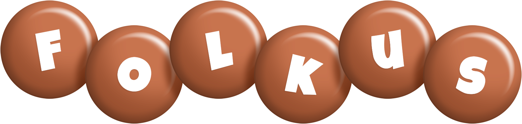 Folkus candy-brown logo