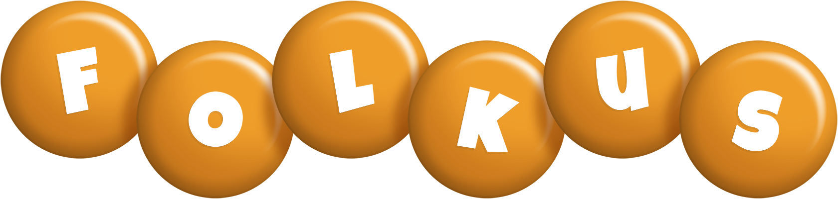 Folkus candy-orange logo