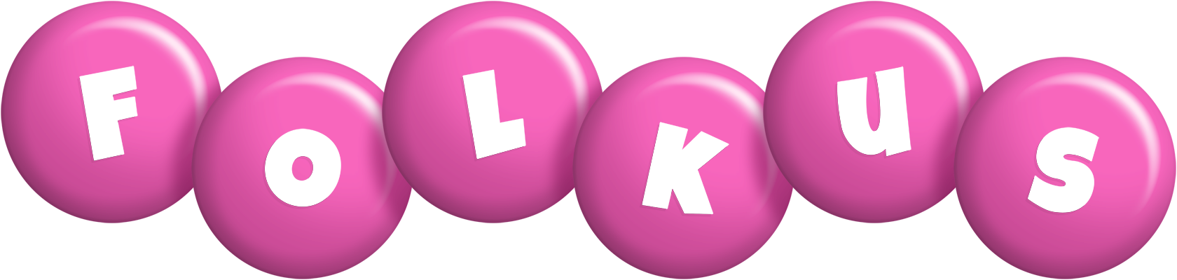 Folkus candy-pink logo