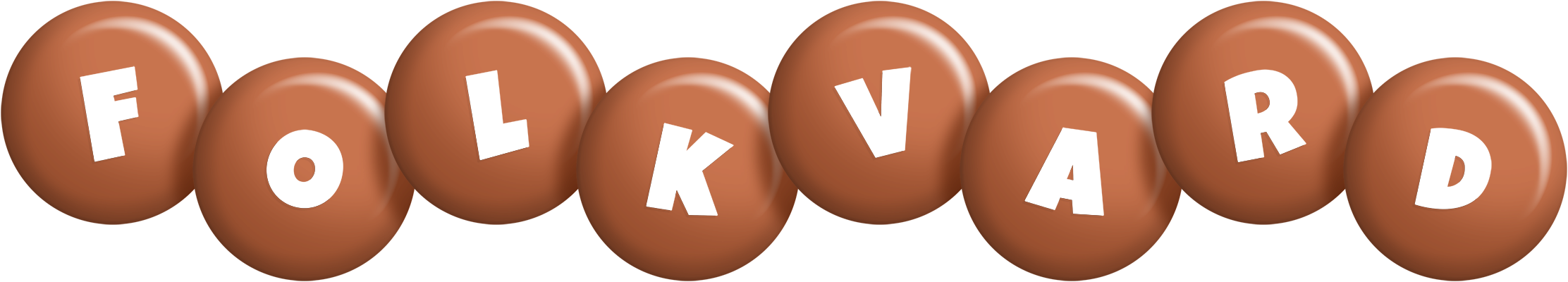 Folkvard candy-brown logo
