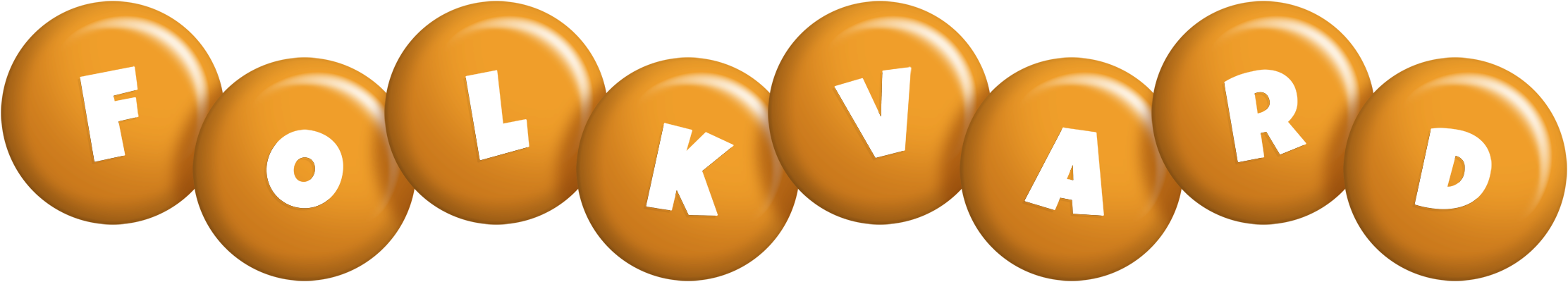 Folkvard candy-orange logo