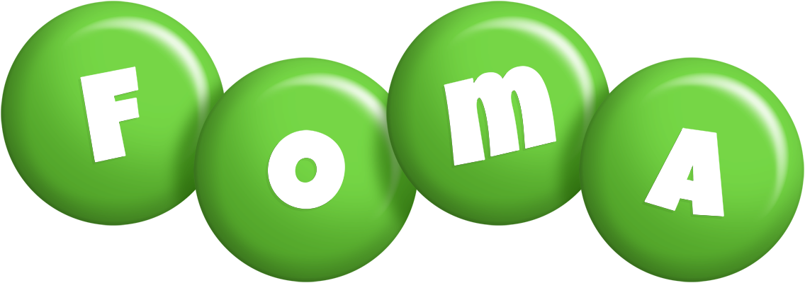 Foma candy-green logo