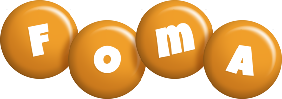 Foma candy-orange logo