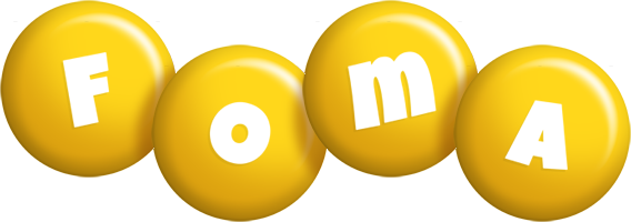 Foma candy-yellow logo