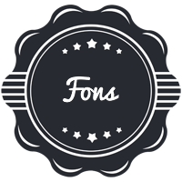 Fons badge logo