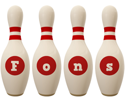 Fons bowling-pin logo