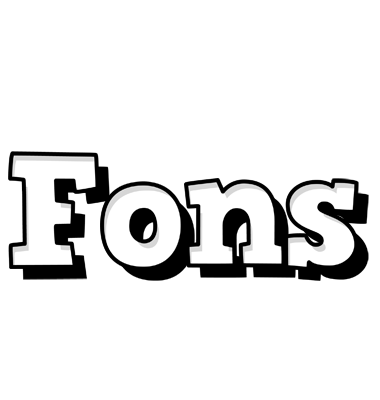 Fons snowing logo