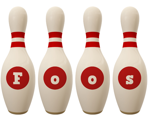 Foos bowling-pin logo