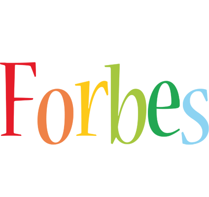Forbes birthday logo
