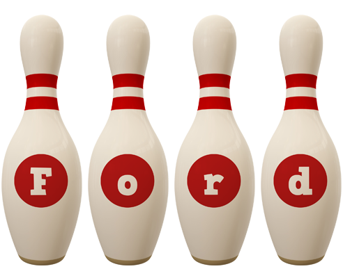 Ford bowling-pin logo