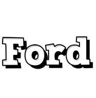 Ford snowing logo