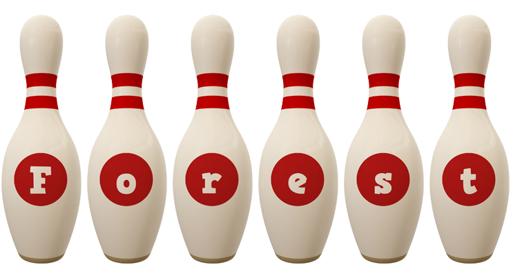 Forest bowling-pin logo