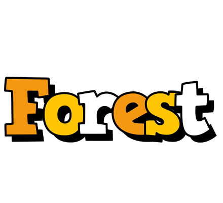 Forest cartoon logo