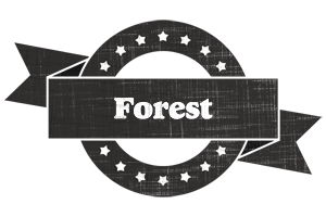 Forest grunge logo