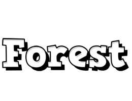 Forest snowing logo