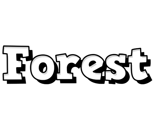 Forest snowing logo