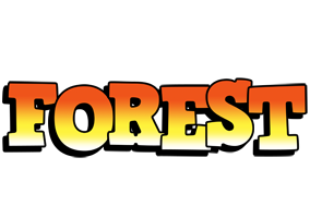 Forest sunset logo