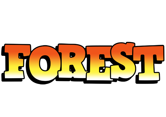 Forest sunset logo