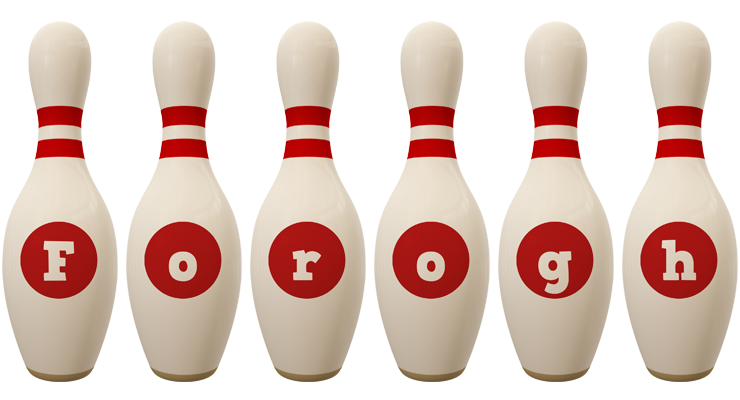 Forogh bowling-pin logo
