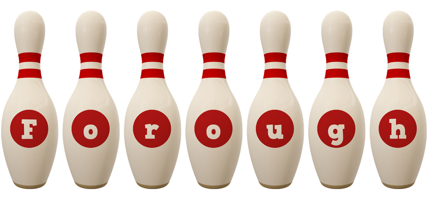 Forough bowling-pin logo
