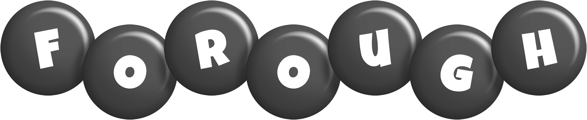 Forough candy-black logo