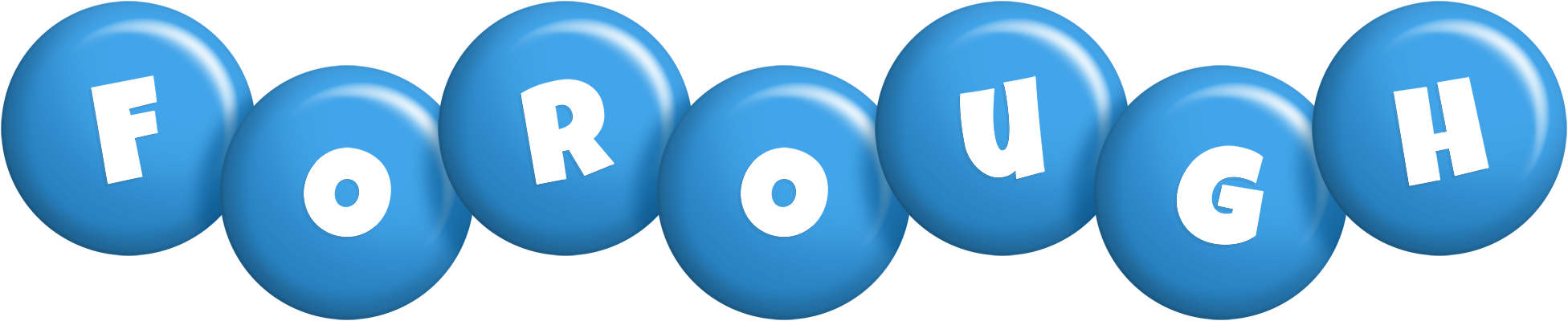 Forough candy-blue logo