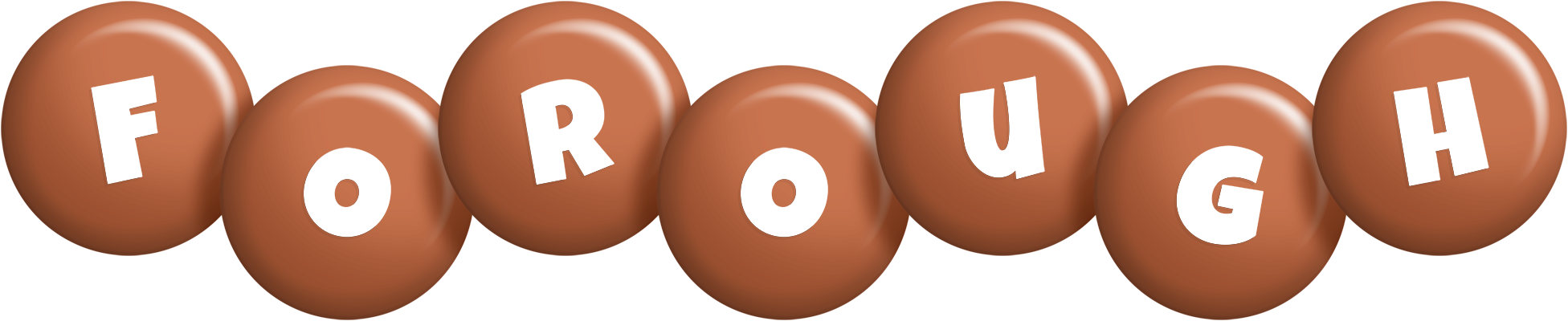 Forough candy-brown logo