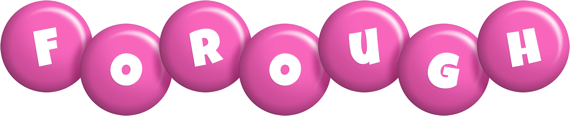 Forough candy-pink logo