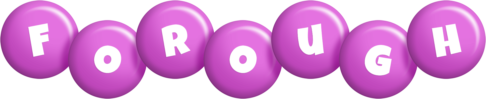Forough candy-purple logo