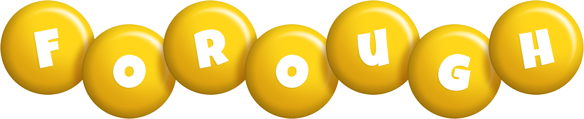 Forough candy-yellow logo