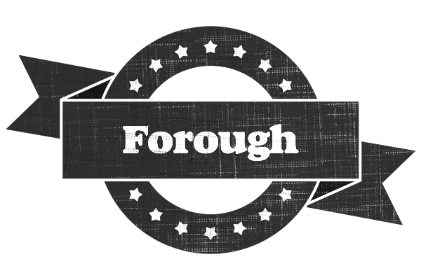 Forough grunge logo