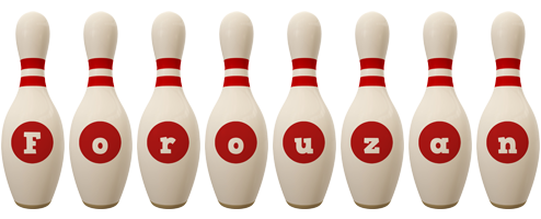 Forouzan bowling-pin logo