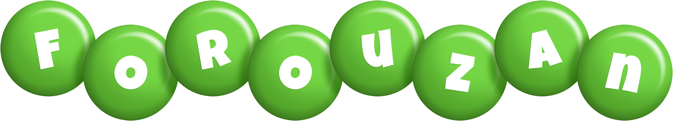 Forouzan candy-green logo