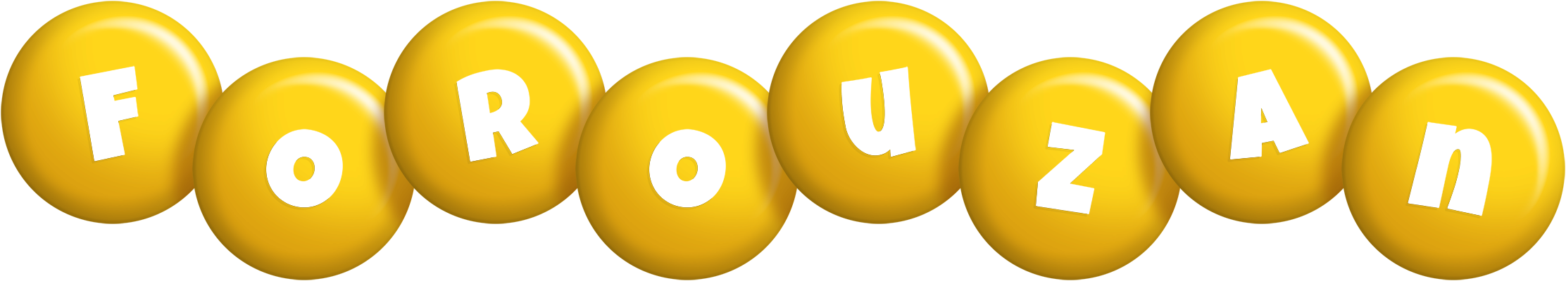 Forouzan candy-yellow logo