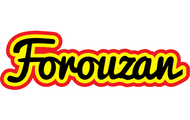 Forouzan flaming logo