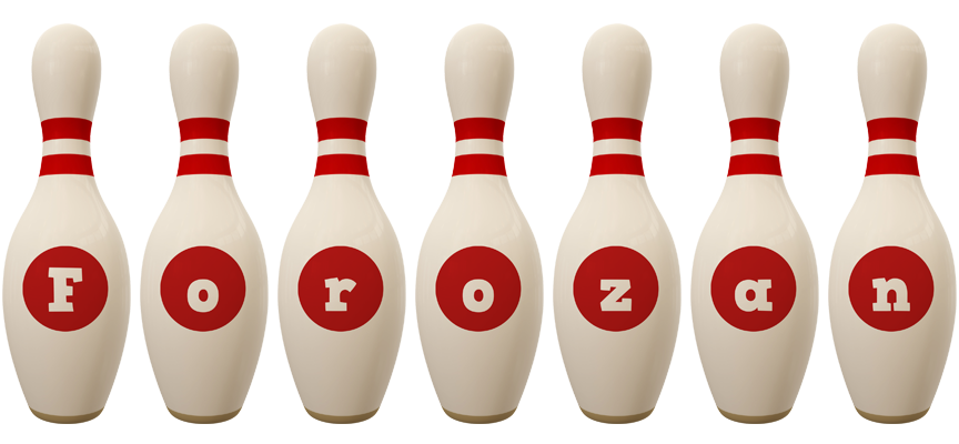 Forozan bowling-pin logo