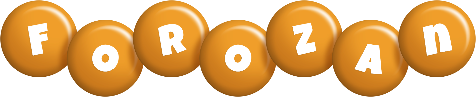 Forozan candy-orange logo
