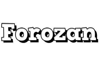 Forozan snowing logo