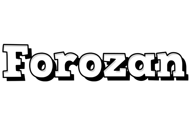 Forozan snowing logo